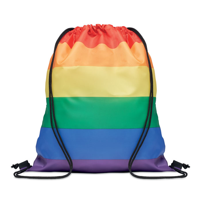 BOW - Regenboog RPET trekkoordrugzak