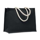 AURA - Jute tas met katoenen hengsels - 
