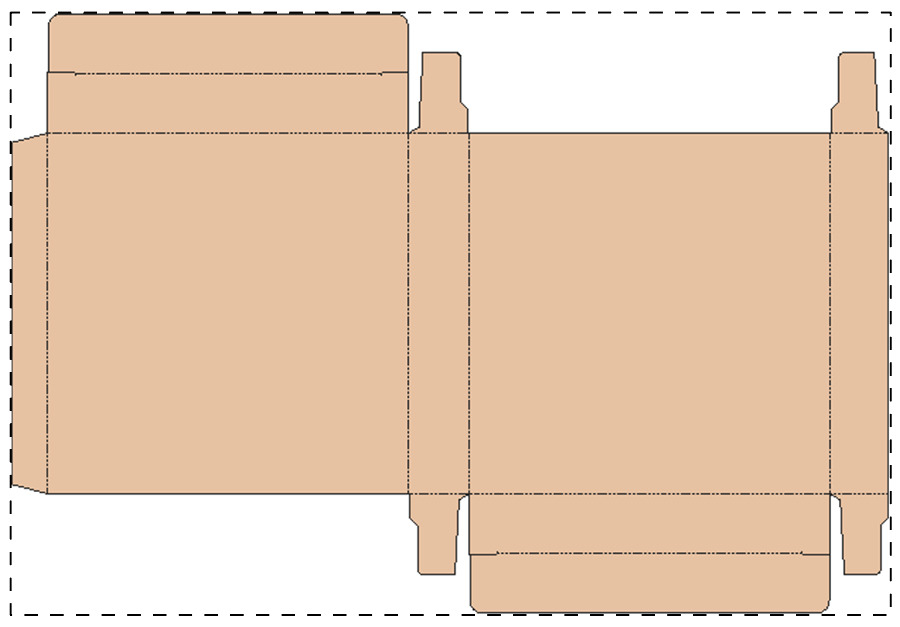 Aangepaste kraft kartonnen doos