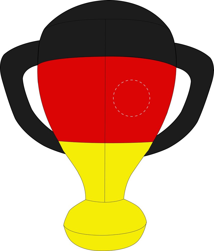 rechts van de naad