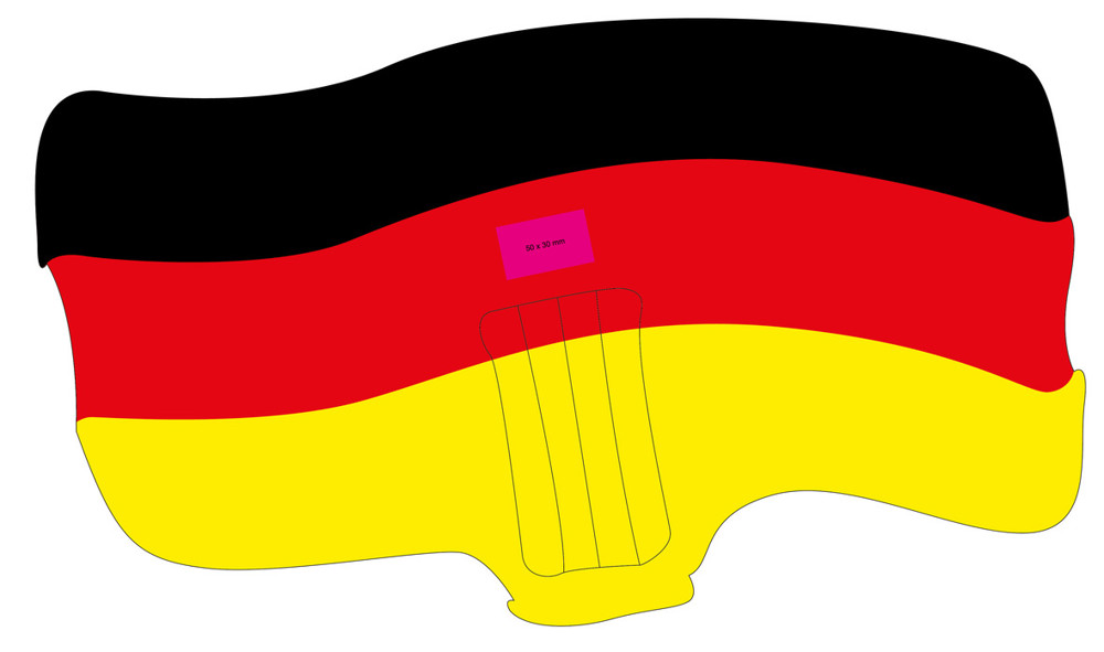 midden in rood segment