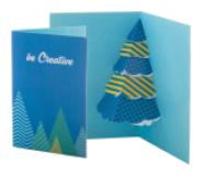 Dimensions - 3D-kerstkaart, - 