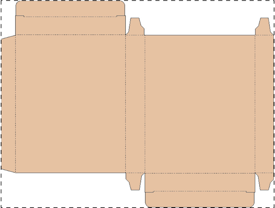 Aangepaste kraft kartonnen doos