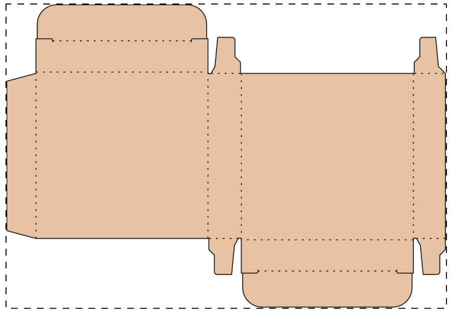 Aangepaste kraft kartonnen doos