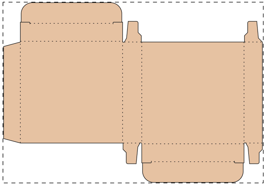 Aangepaste kraft kartonnen doos