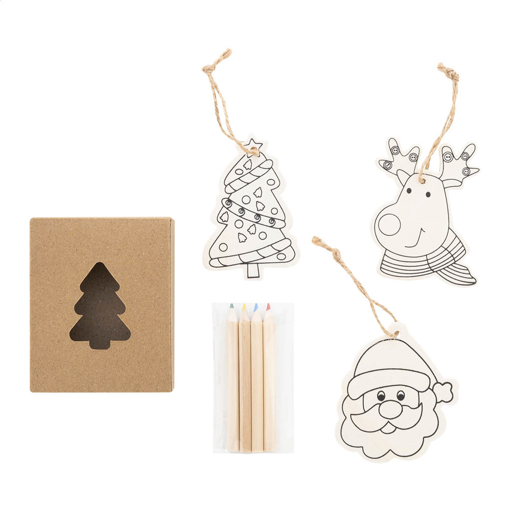 Oppland - kleurende kerstboomornamenten