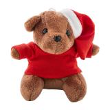 Julnalle - pluche kerst teddybeer sleutelhanger