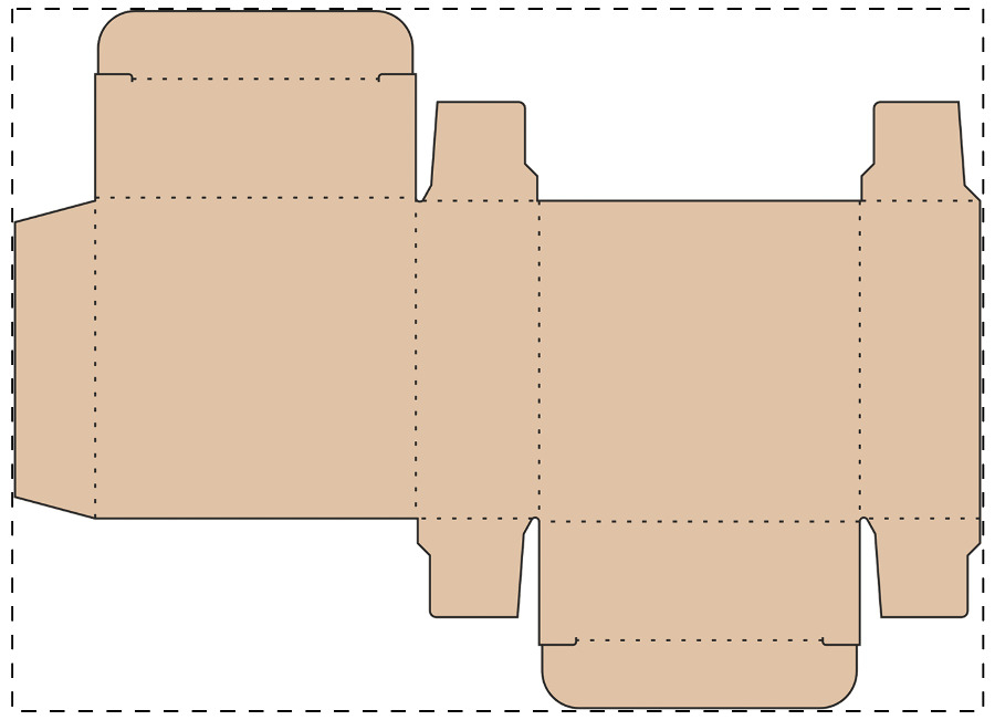 Aangepaste kraft kartonnen doos