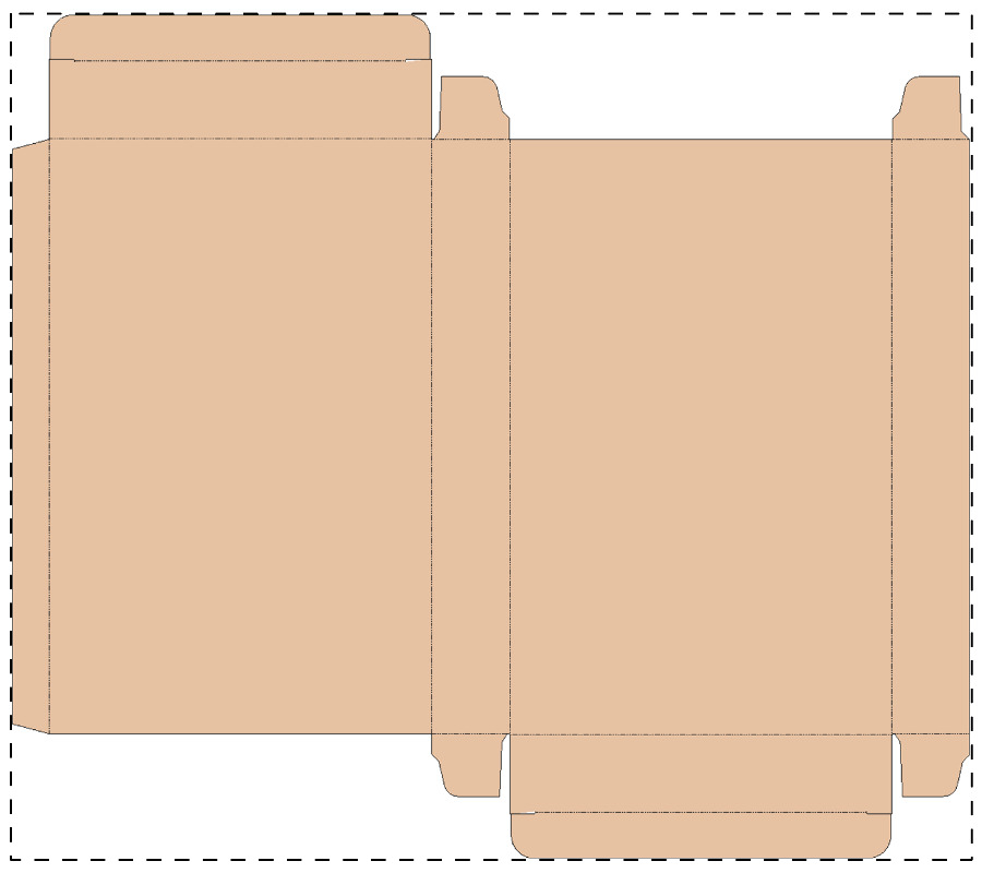 Aangepaste kraft kartonnen doos