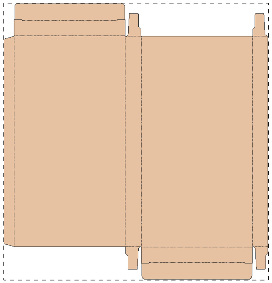 Aangepaste kraft kartonnen doos