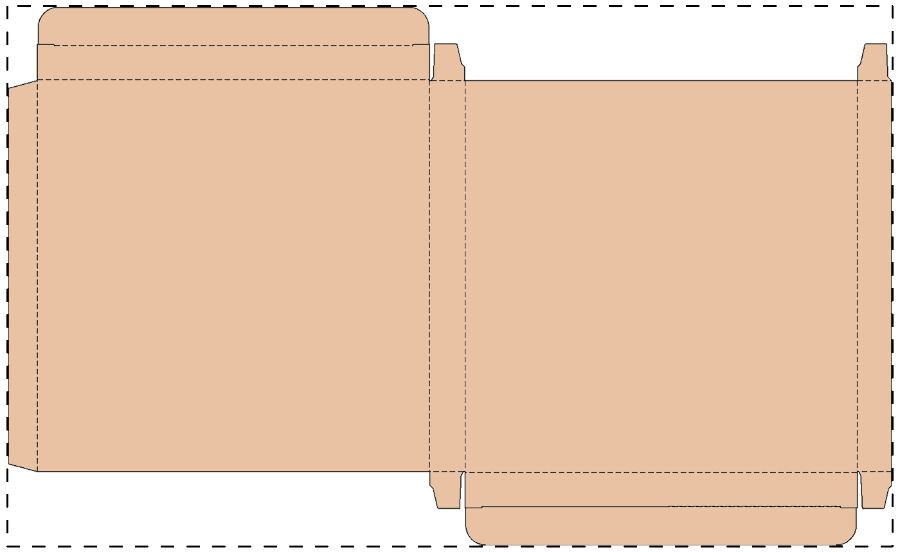 Aangepaste kraft kartonnen doos