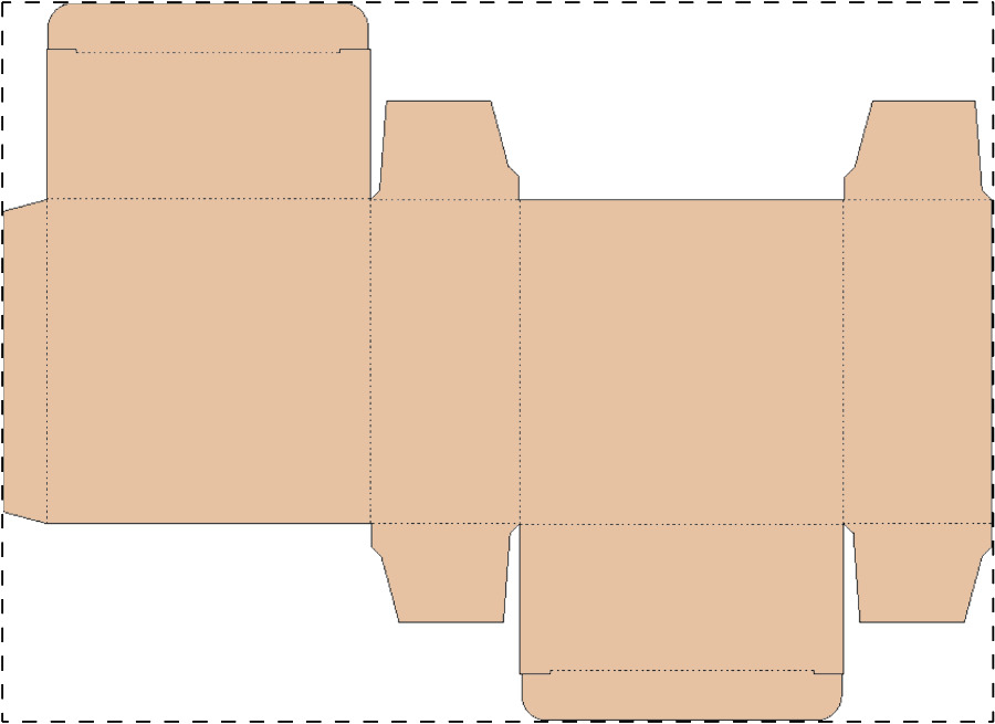 Aangepaste kraft kartonnen doos