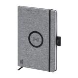 Charbuk - notitieboek met ingebouwde oplader - 