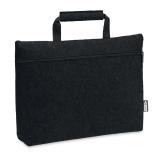 TAPLA - RPET vilt laptop tas met rits - 