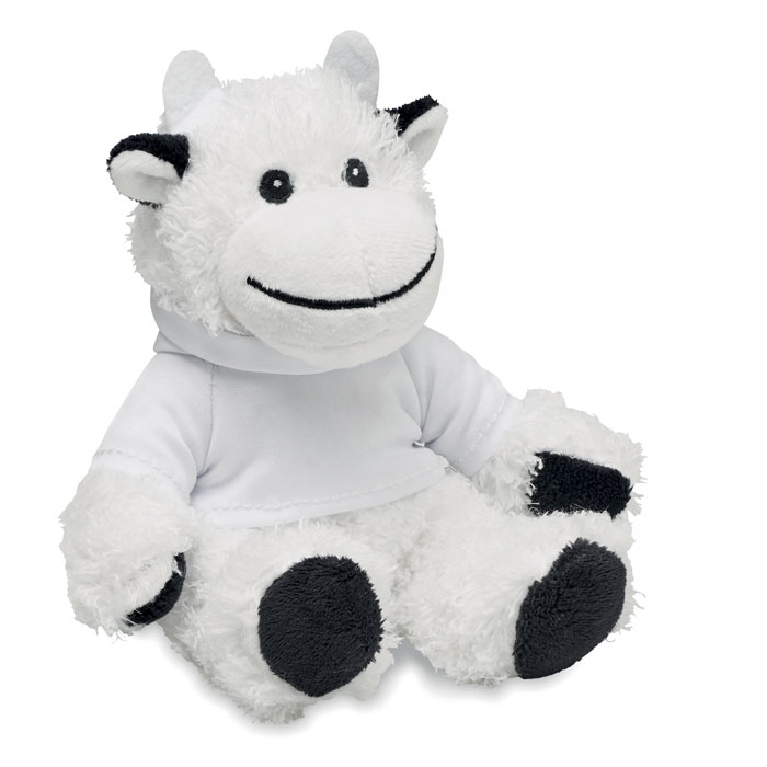 MANNY - Pluchen koe met hoodie