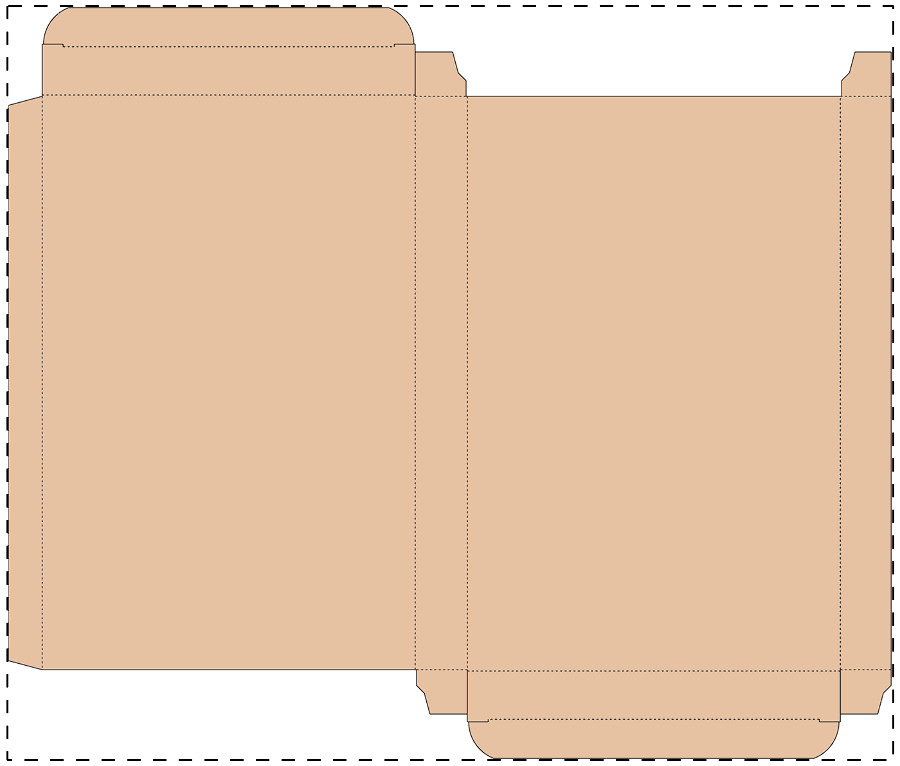 Aangepaste kraft kartonnen doos