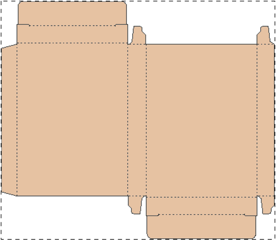 Aangepaste kraft kartonnen doos