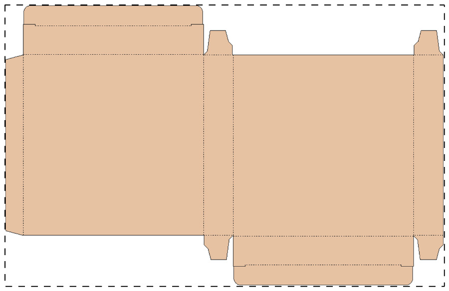 Aangepaste kraft kartonnen doos