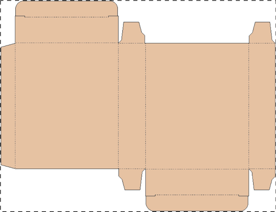 Aangepaste kraft kartonnen doos
