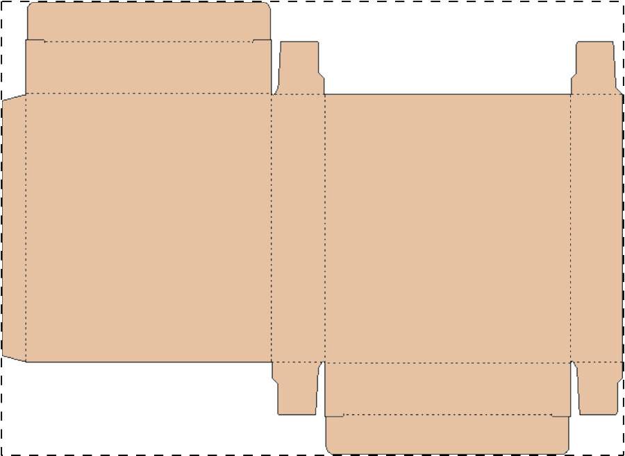Aangepaste kraft kartonnen doos