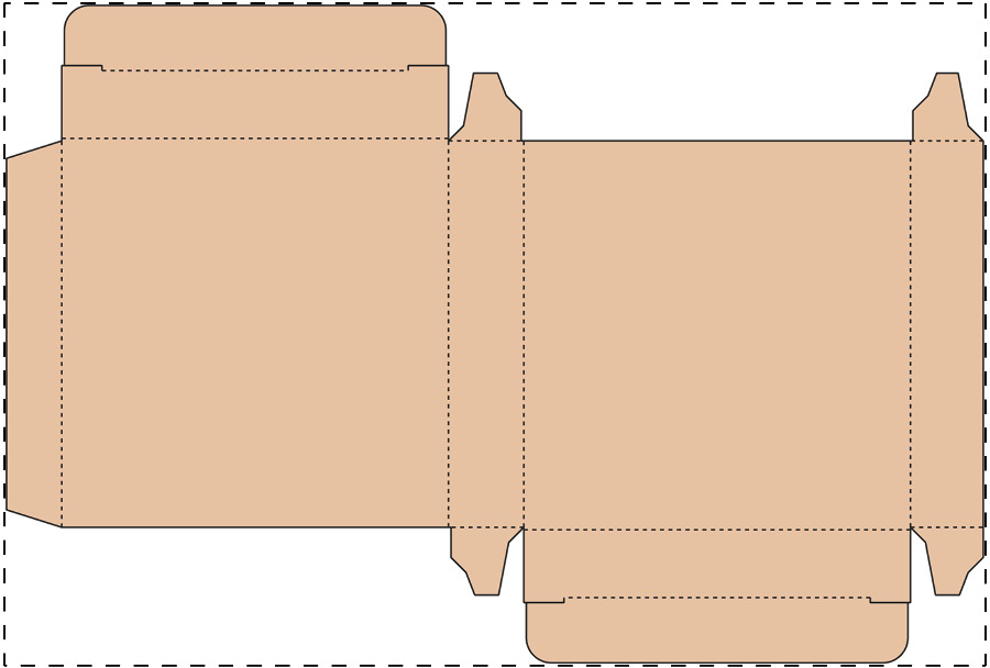 Aangepaste kraft kartonnen doos