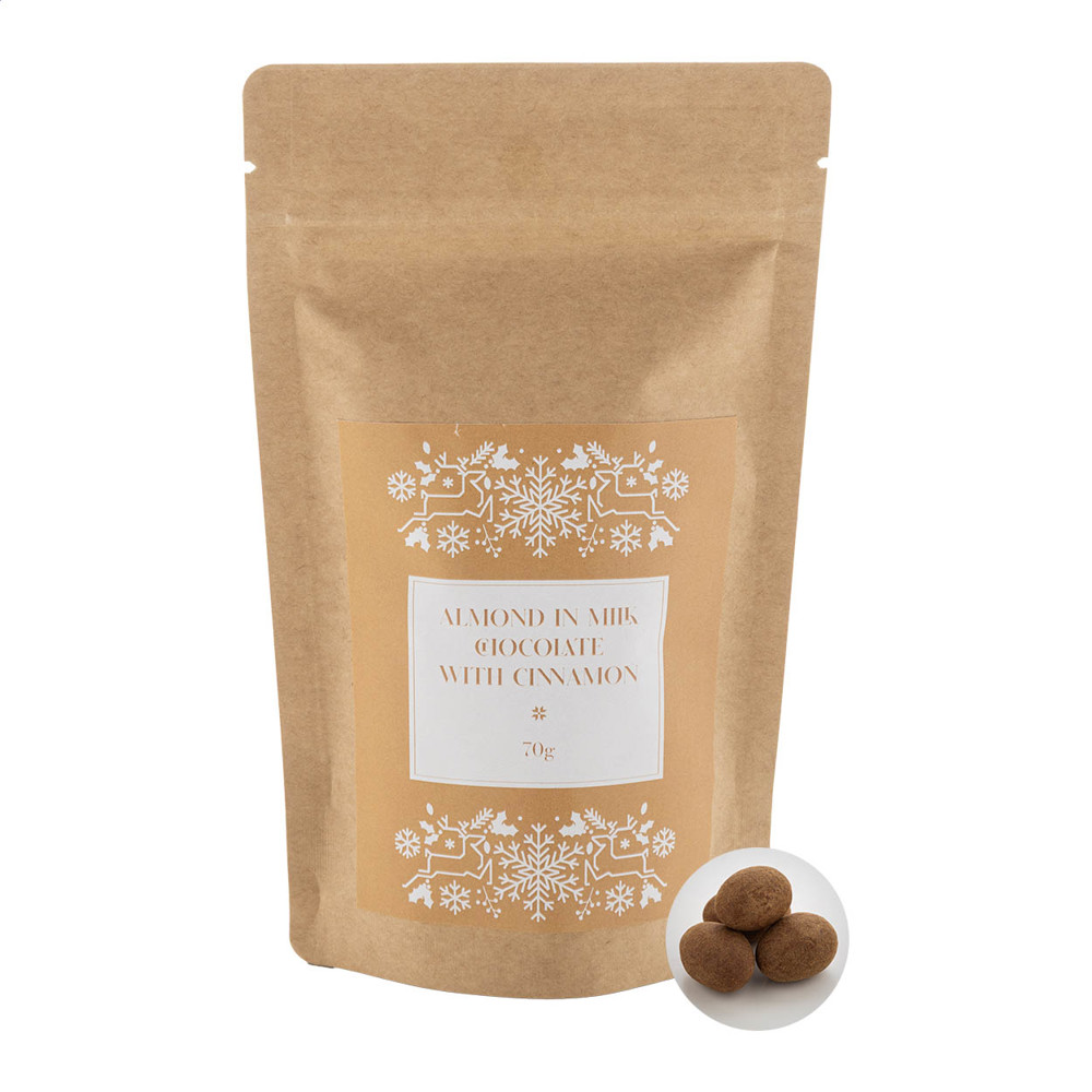 Cinnanut - chocolade kaneel amandelen, 70g