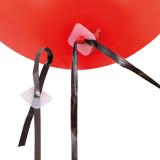 Polyband zwart met snelafsluiter - 