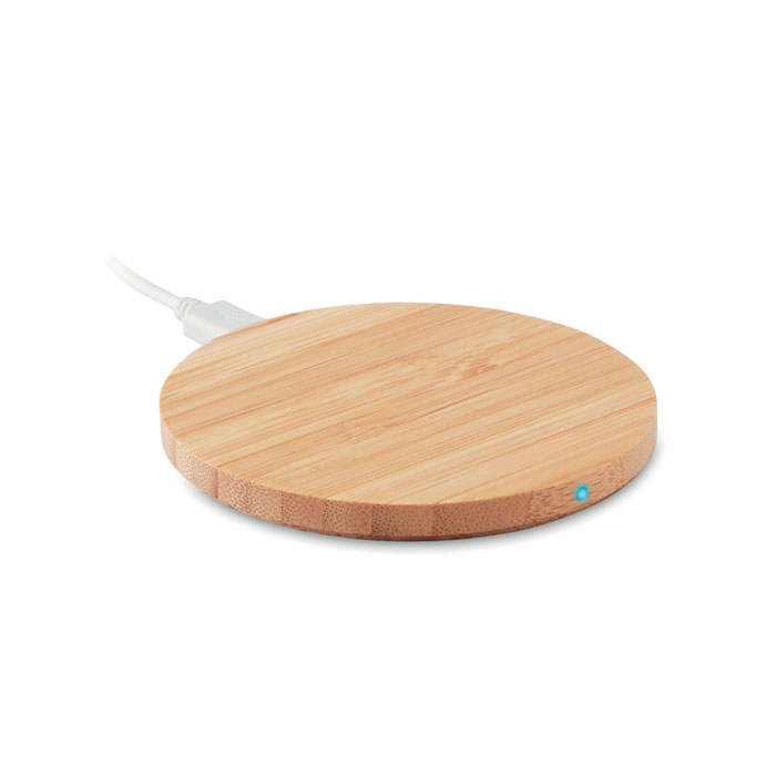 RUNDO LUX - Bamboe draadloze lader 15W