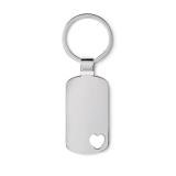 CORAZON - Metalen sleutelhanger, hartje - 