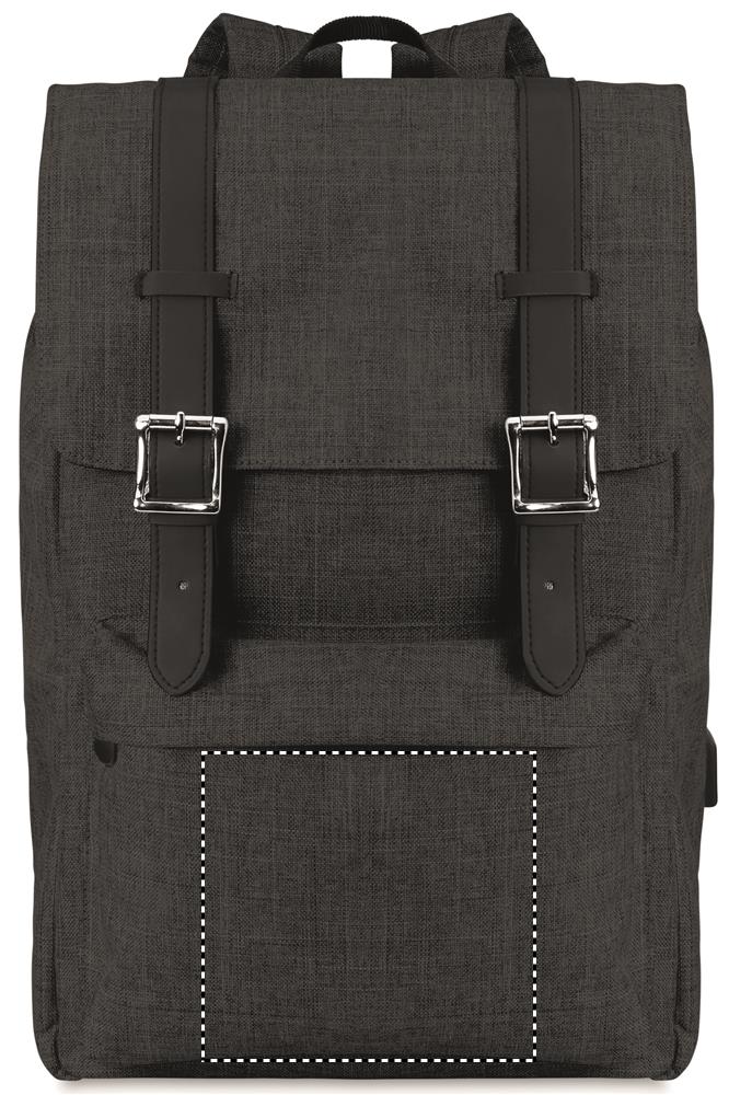 FRONT POCKET (max 140 x 130 mm)