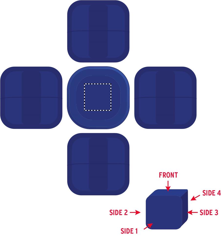 FRONT (max 15 x 15 mm)