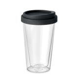 BIELO TUMBLER - Dubbelwandig glas met deksel - 