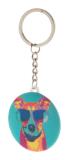 KeyBadge RPET Mini - RPET-sleutelhanger met speld - 