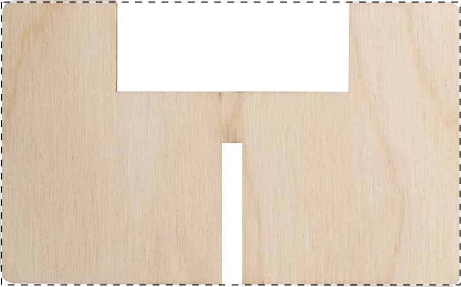 Houten deel - achterkant