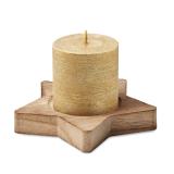LOTUS - Kaars stervormige houten - 