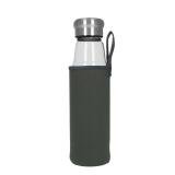 Glazen fles met hoes "Life" 0,55 l - 