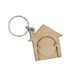 Houten sleutelhanger "Huis" - 