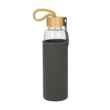 Glazen fles met hoes "Bamboo" 0,55 l - 