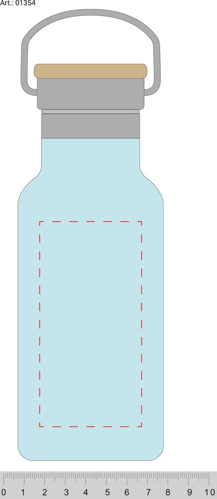 midden op fles
