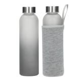 Glazen fles met hoes Iced 0,45 l - 