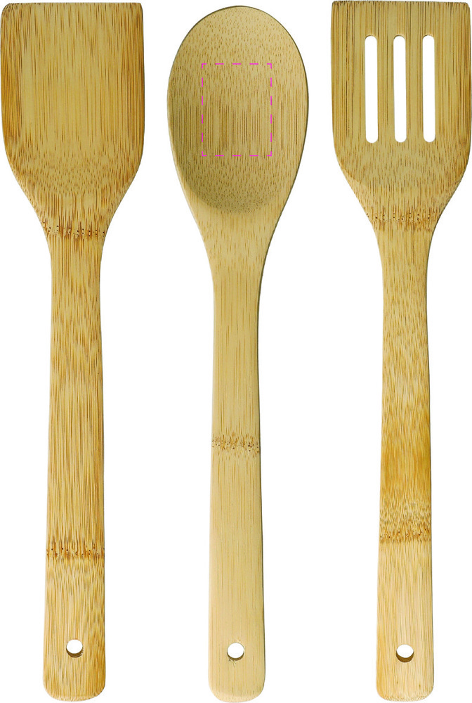 in een houten lepel
