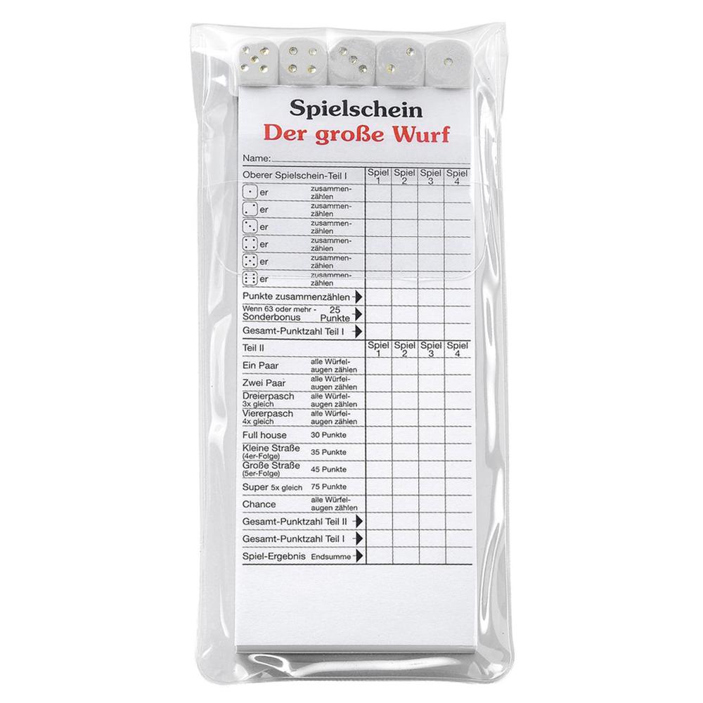 Dobbelspel "De Grote Worp" in etui