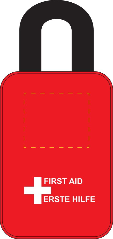 over "First Aid" opschrift