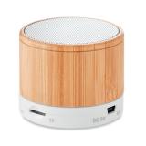 ROUND BAMBOO - Draadloze luidspreker - 