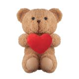 SNUGGLE - Pluche teddybeer met hart 23cm - 