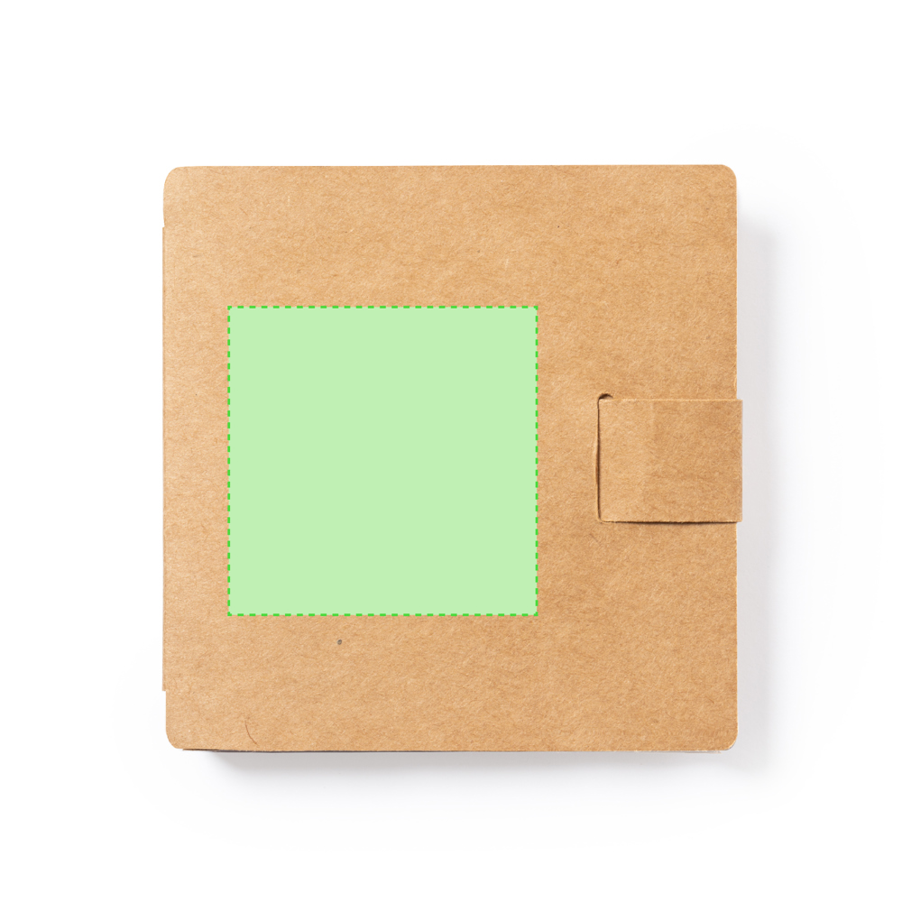 Centered on  lid