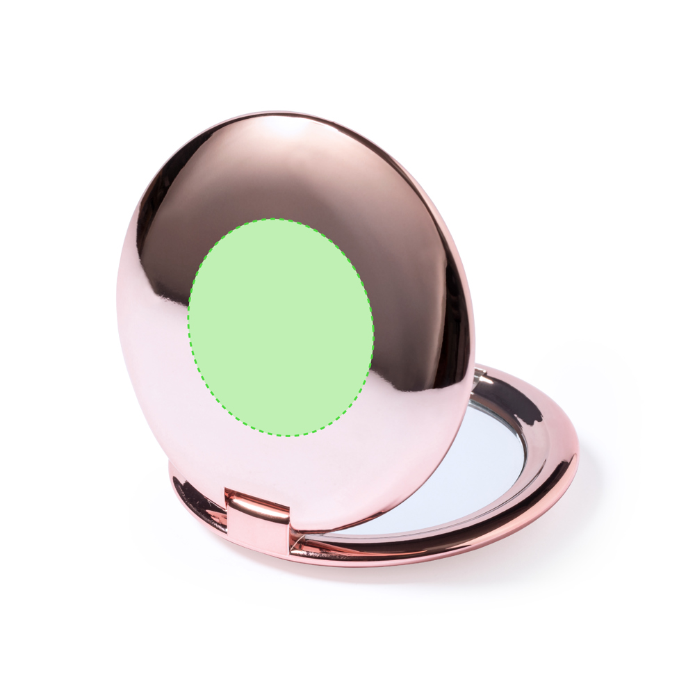 Centered on  lid