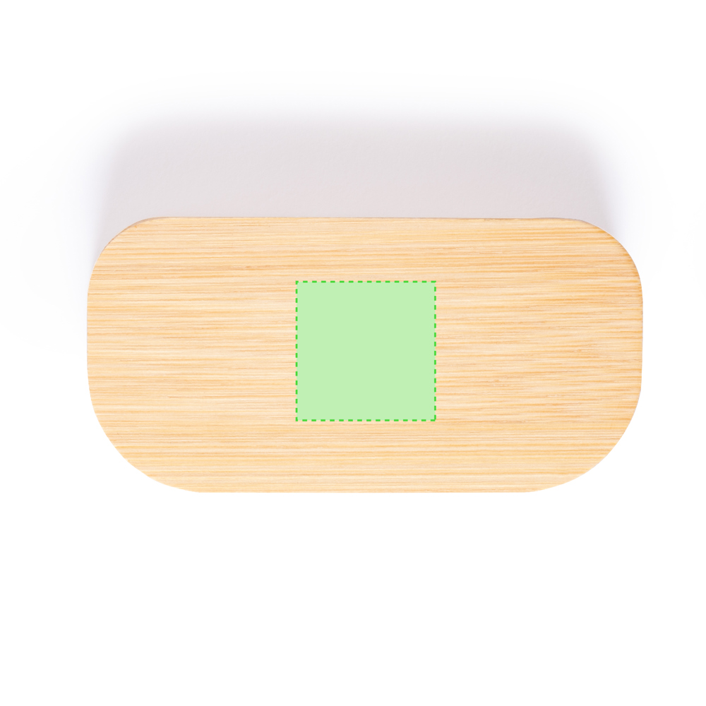 Centered on  lid
