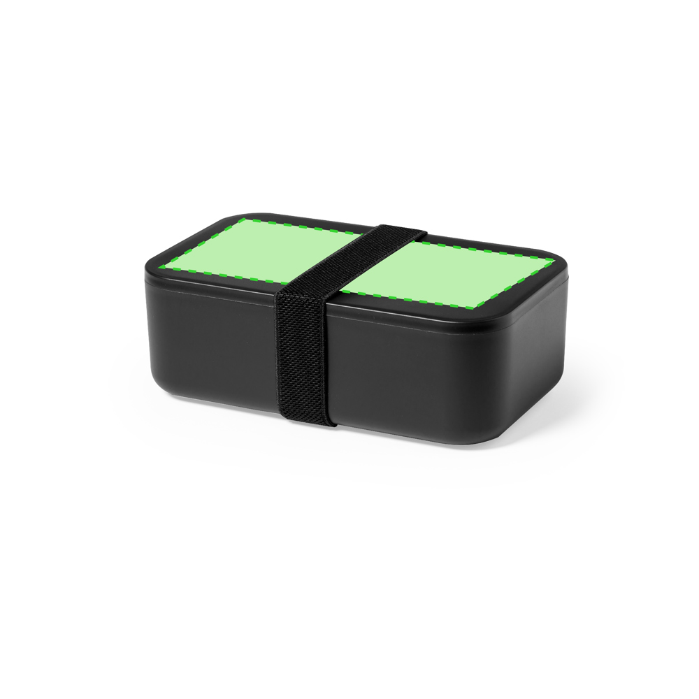 Centered on  lid