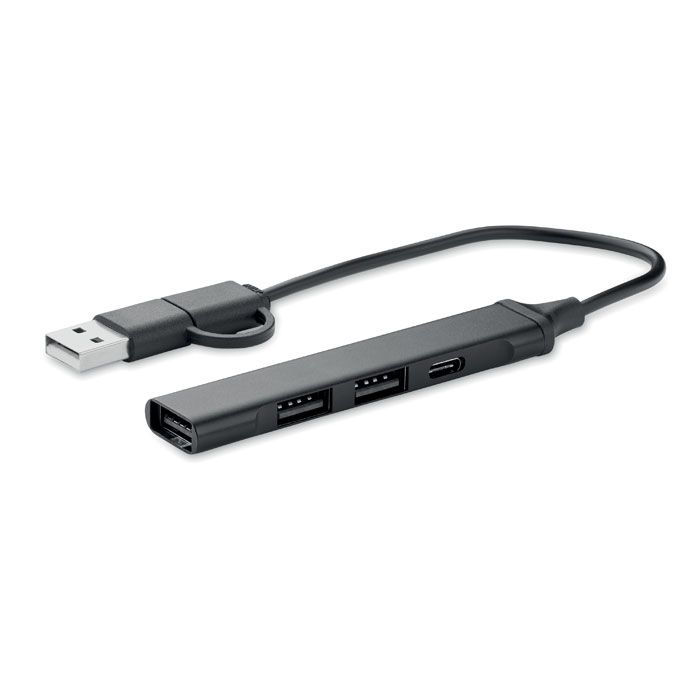 CURRENT - USB 4-poorts hub 19 cm